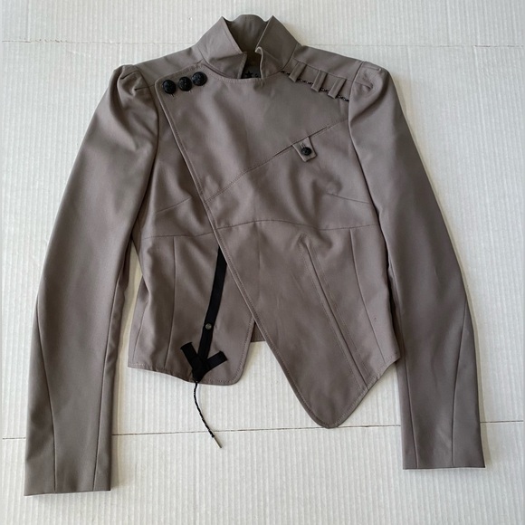 Diesel Jackets & Blazers - Vintage Diesel Evening Woman’s Wool Asymmetrical Military Style Jacket Size S